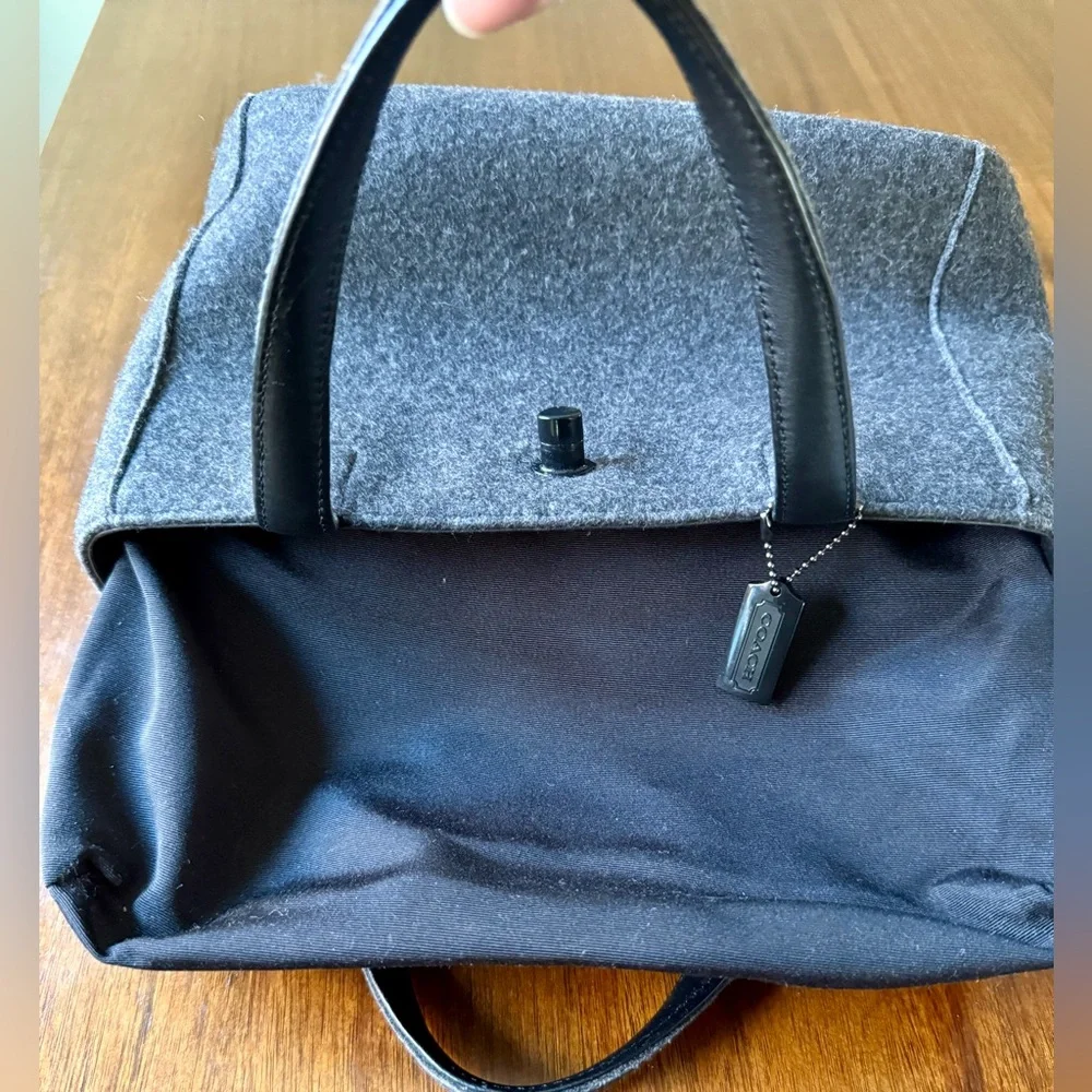 Vintage Coach Handbag German Wool Mini Turnlock Y2K 2000 - Picture 13 of 13